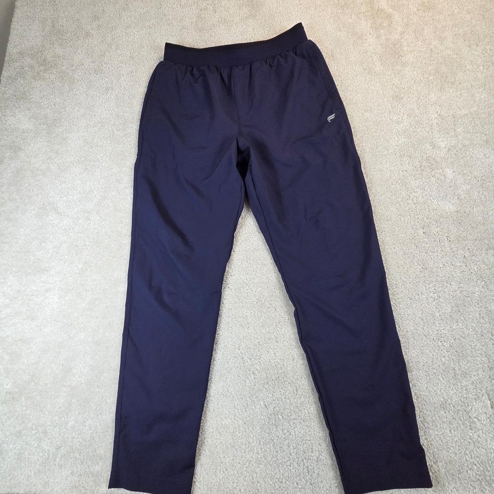 Fabletics Mens Fundamental Pant Navy Blue Tapered Activewear Small